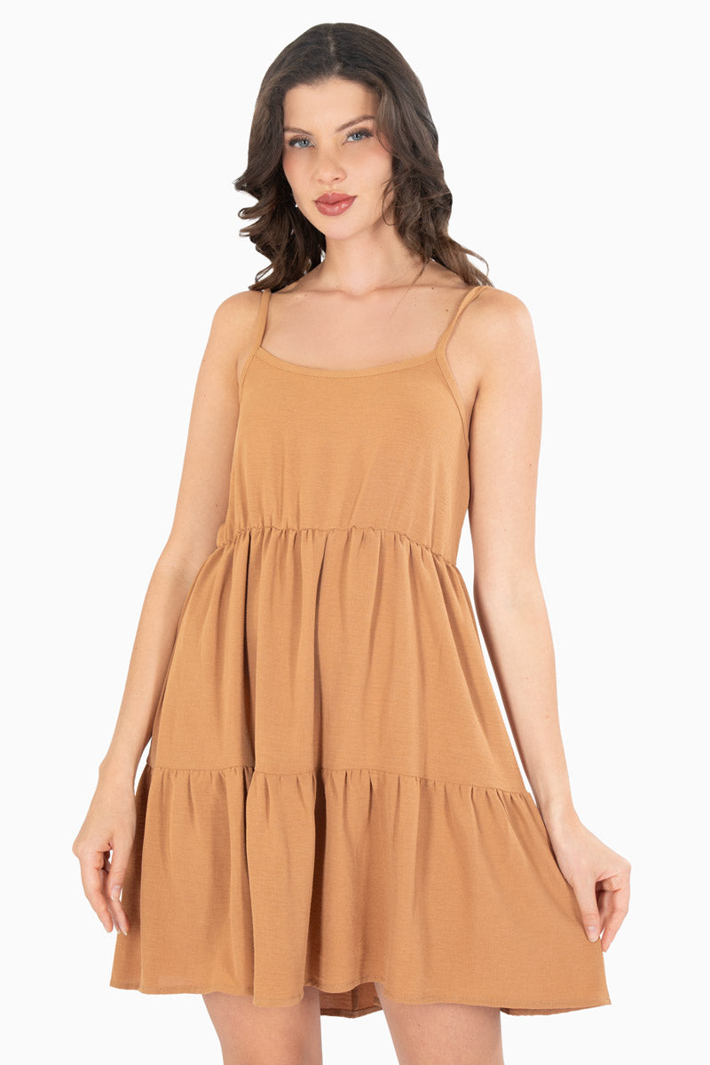 Vestido de tirantes con niveles