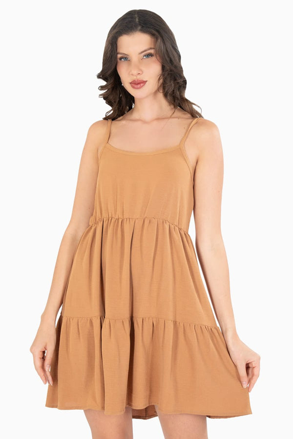Vestido de tirantes con niveles