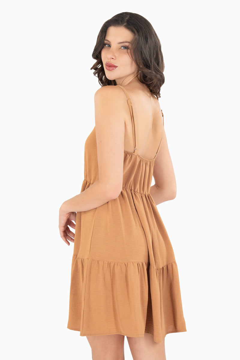 Vestido de tirantes con niveles