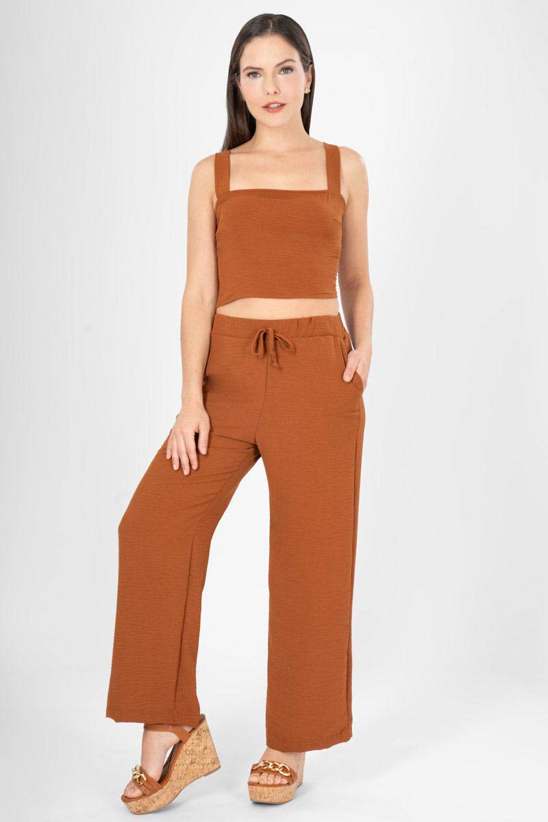 Conjunto top y pantalón con bolsa - Santory Ropa  (7396640555075)