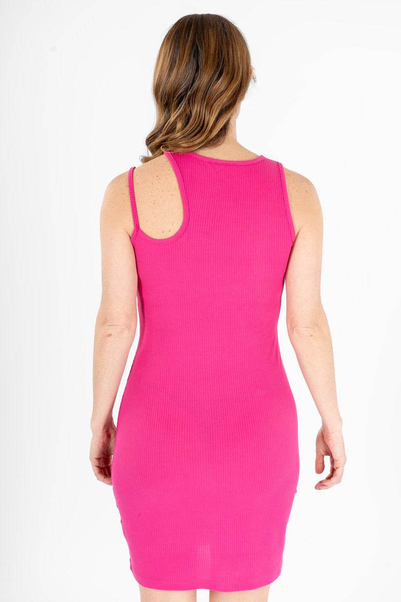 Vestido cut out en hombro - Santory Ropa  (6970537541699)