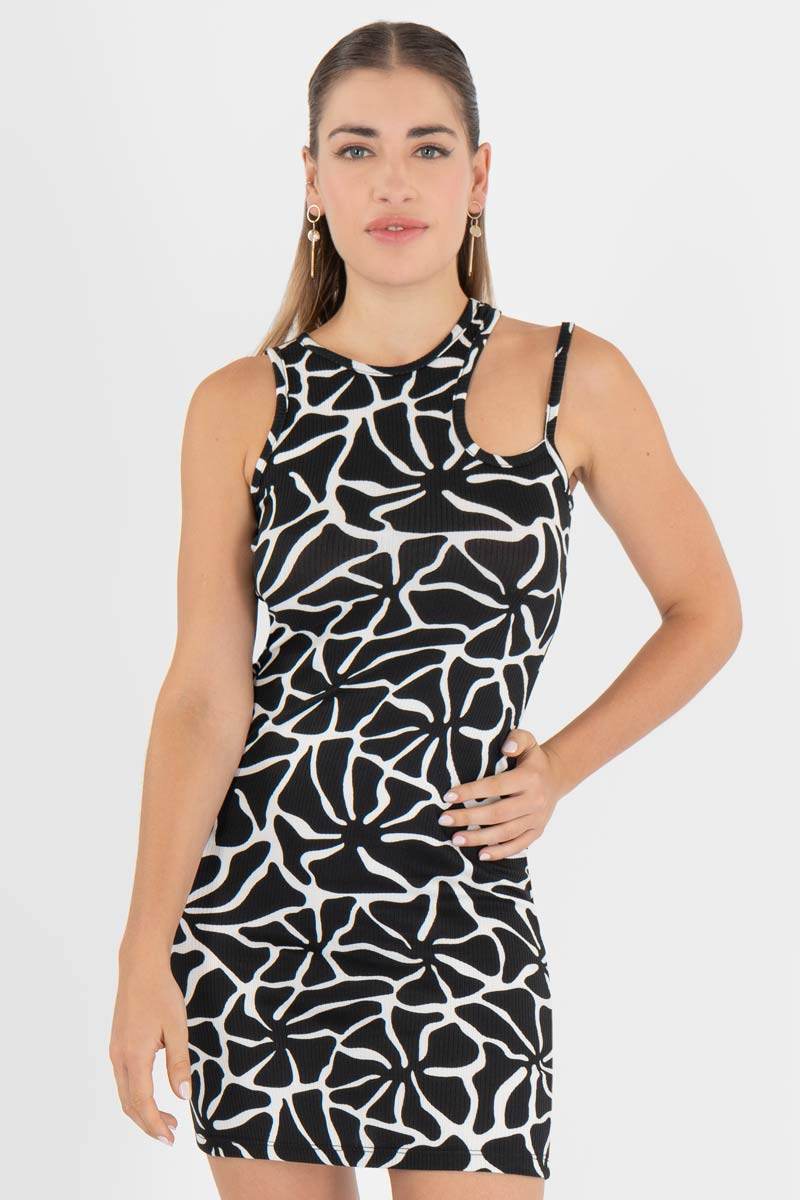 Vestido cut out en hombro - Santory Ropa  (7440780492867)