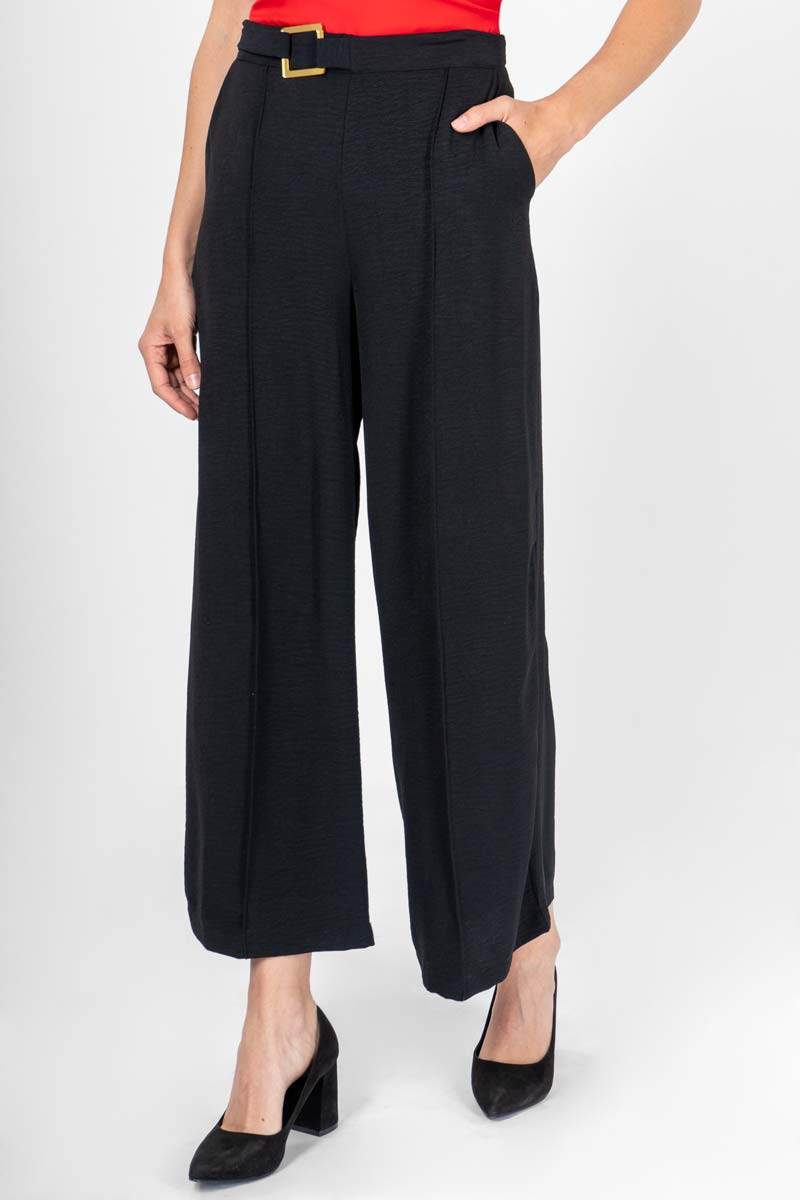 Pantalón amplio con hebilla - Santory Ropa  (7007920259139)