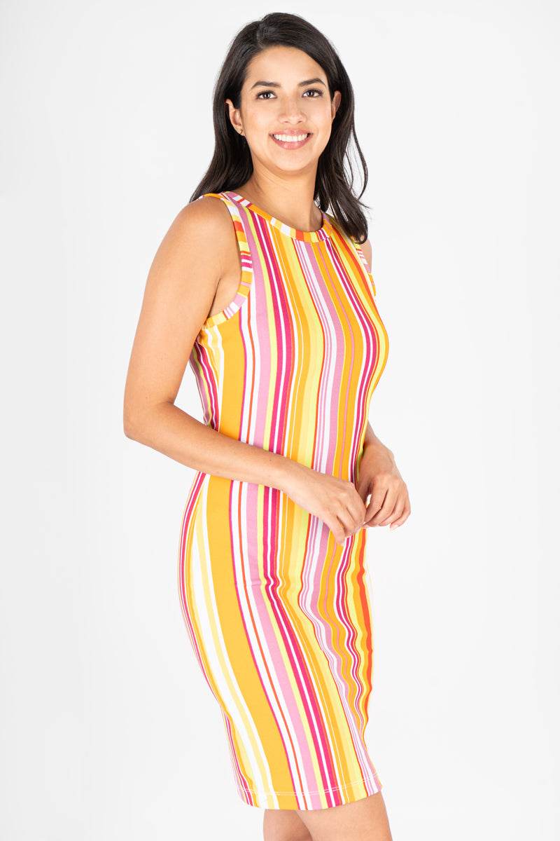 Vestido sin mangas con estampado - Santory Ropa  (7209199173699)