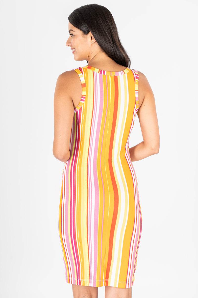 Vestido sin mangas con estampado - Santory Ropa  (7209199173699)