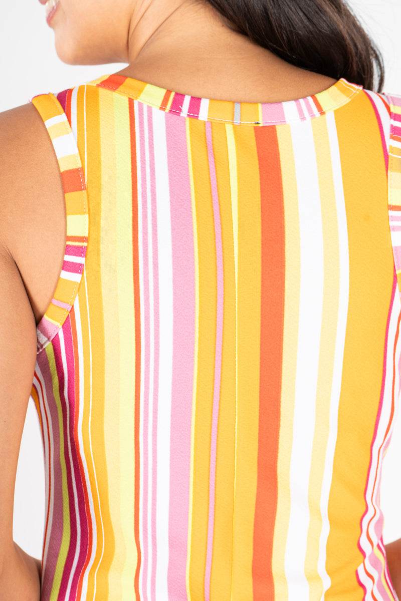 Vestido sin mangas con estampado - Santory Ropa  (7209199173699)