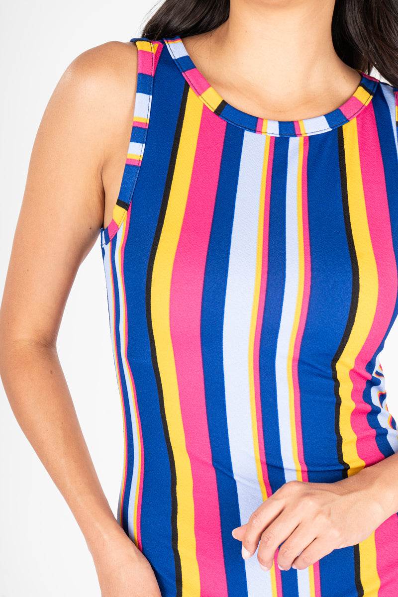 Vestido sin mangas con estampado - Santory Ropa  (7209199173699)