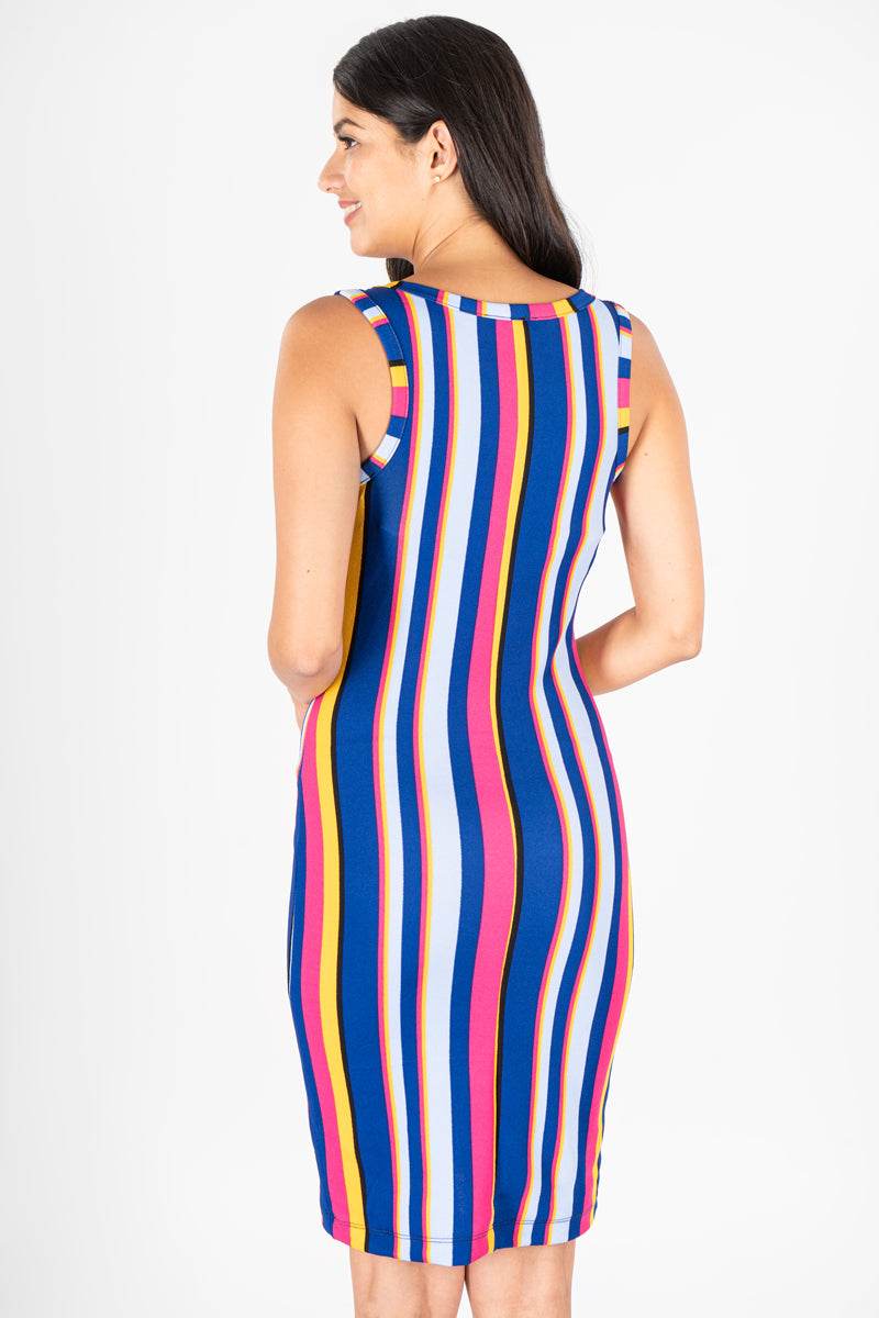 Vestido sin mangas con estampado - Santory Ropa  (7209199173699)