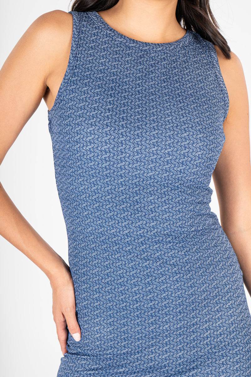 Vestido sin mangas con estampado - Santory Ropa  (7209199173699)