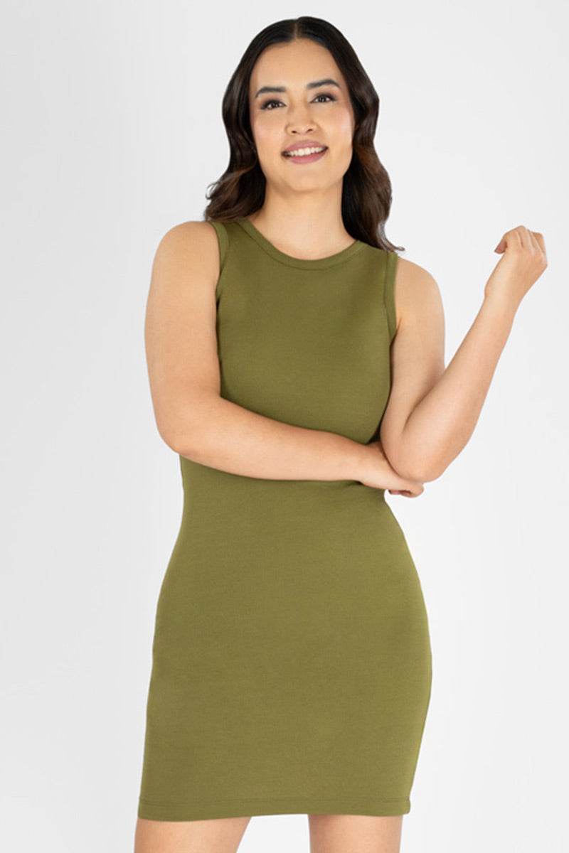 Vestido liso sin manga - Santory Ropa  (7386275971139)