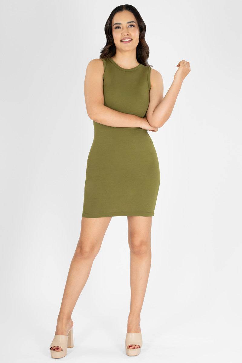 Vestido liso sin manga - Santory Ropa  (7386275971139)