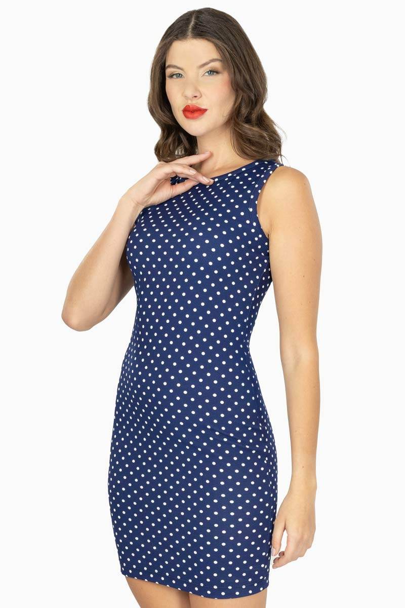 Vestido estampado sin manga - Santory Ropa  (7463649738819)