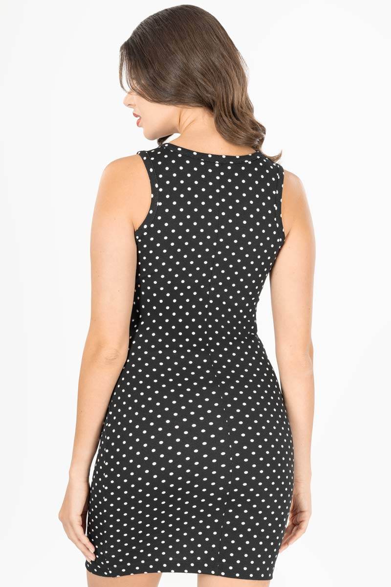 Vestido estampado sin manga - Santory Ropa  (7463649738819)