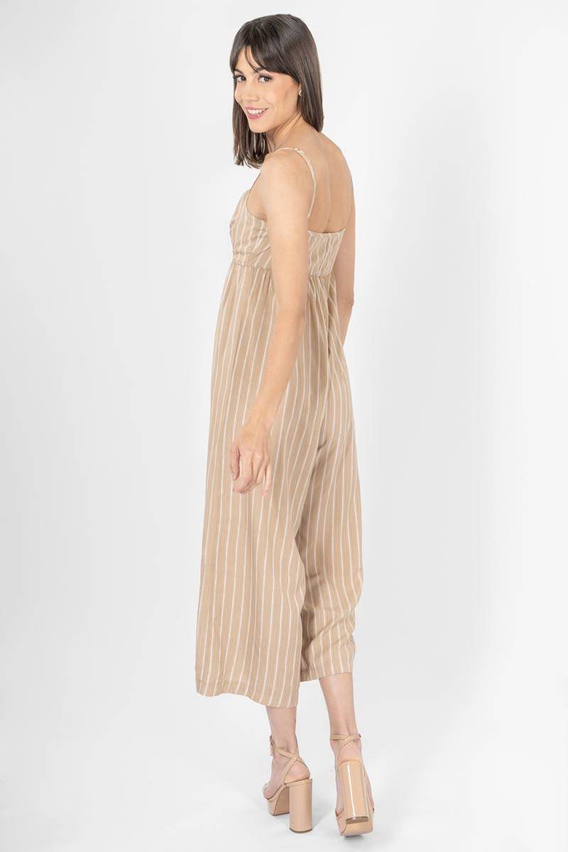 Jumpsuit de rayas con tirantes - Santory Ropa  (7340675301443)