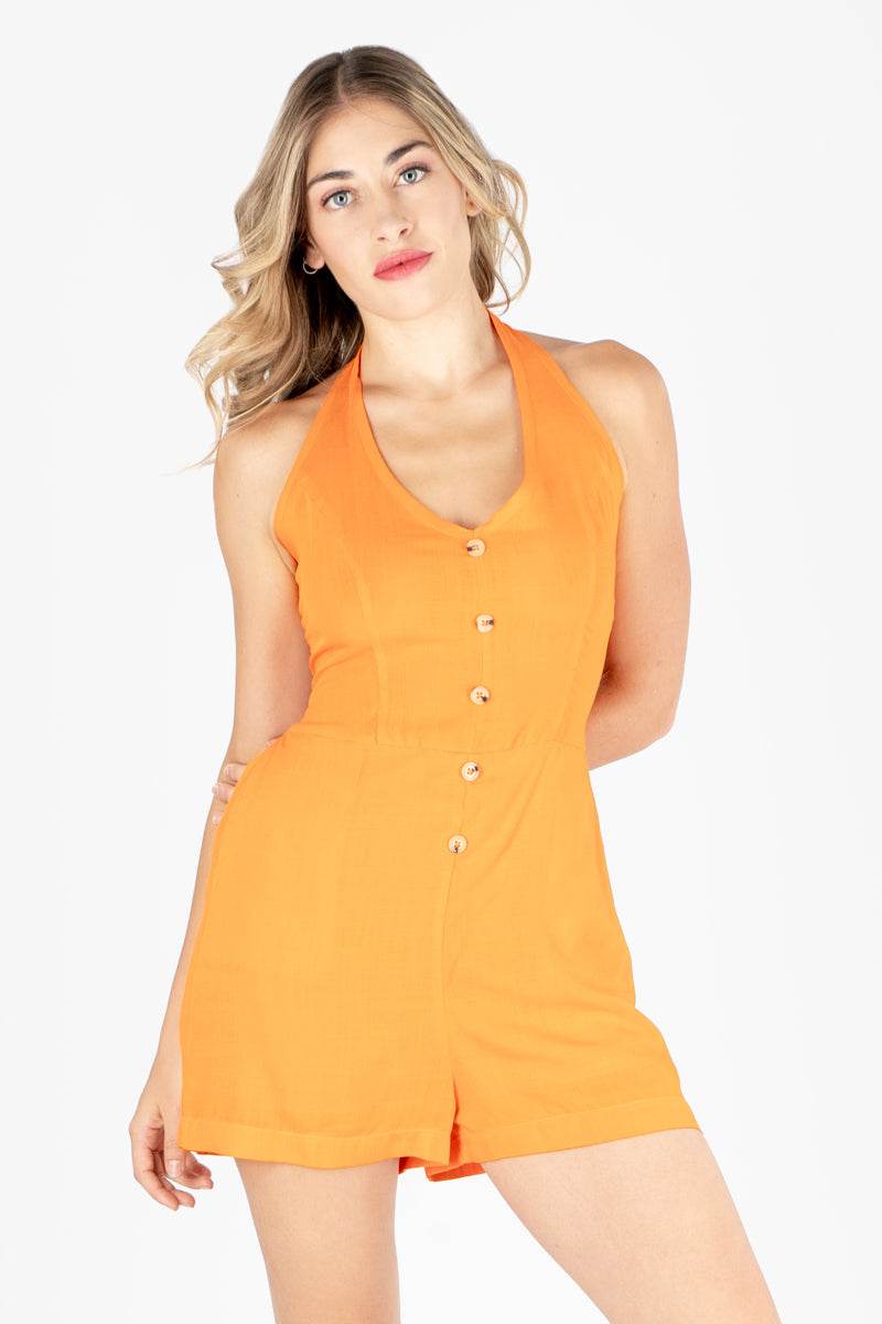 Shorsuit tipo halter con botones - Santory Ropa  (7157181644867)