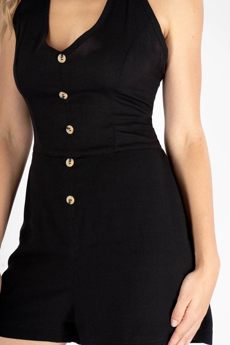 Shorsuit tipo halter con botones - Santory Ropa  (7157181644867)