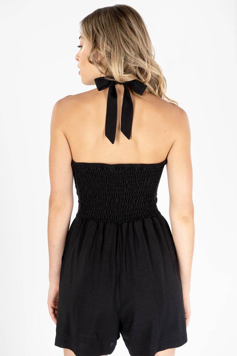 Shorsuit tipo halter con botones - Santory Ropa  (7157181644867)