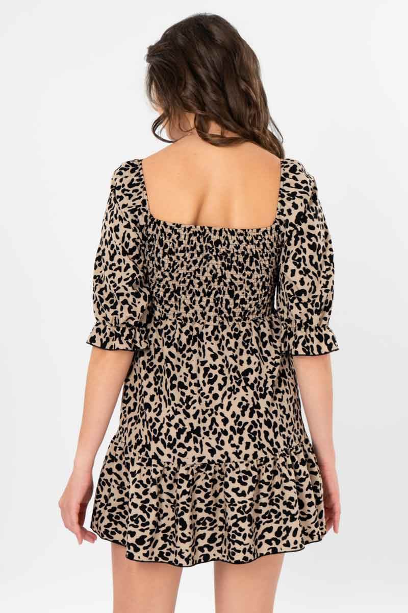 Vestido manga corta con niveles - Santory Ropa  (7389585604675)