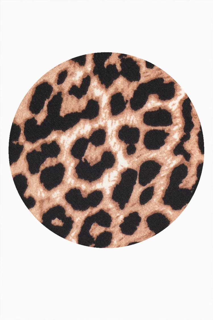 Vestido animal print manga corta