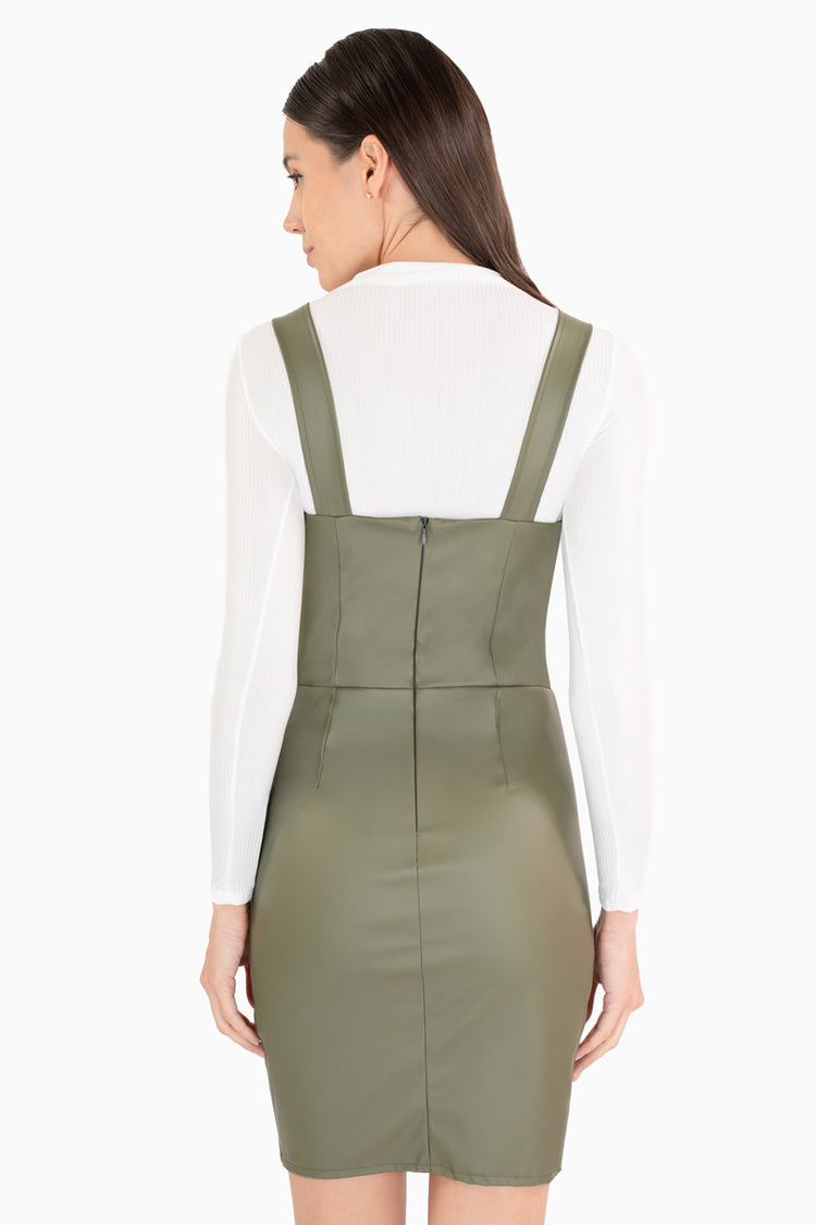 Conjunto vestido y playera manga larga