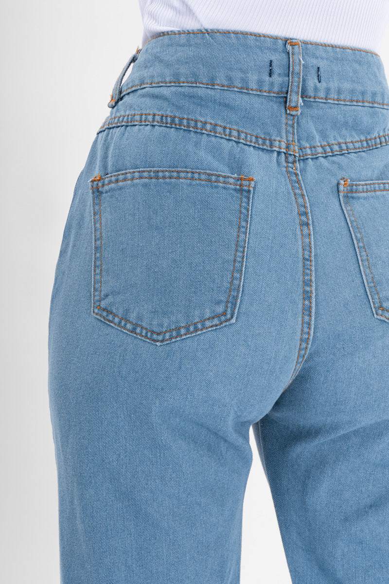 Jeans tiro alto con bolsas traseras,PV24 (6951755087939)