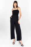 Jumpsuit enresortado con tirantes