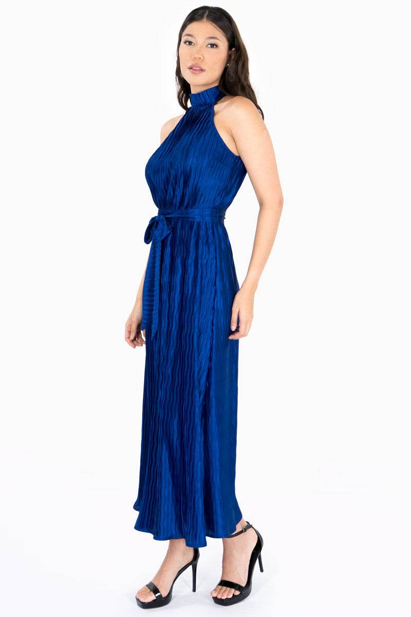 Vestido halter plisado - Santory Ropa  (7467880546371)