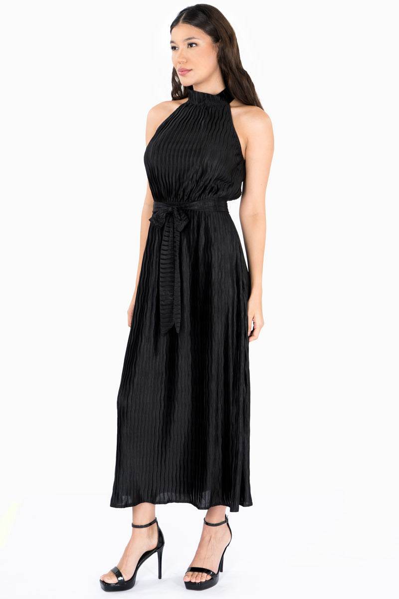 Vestido halter plisado - Santory Ropa  (7467880546371)