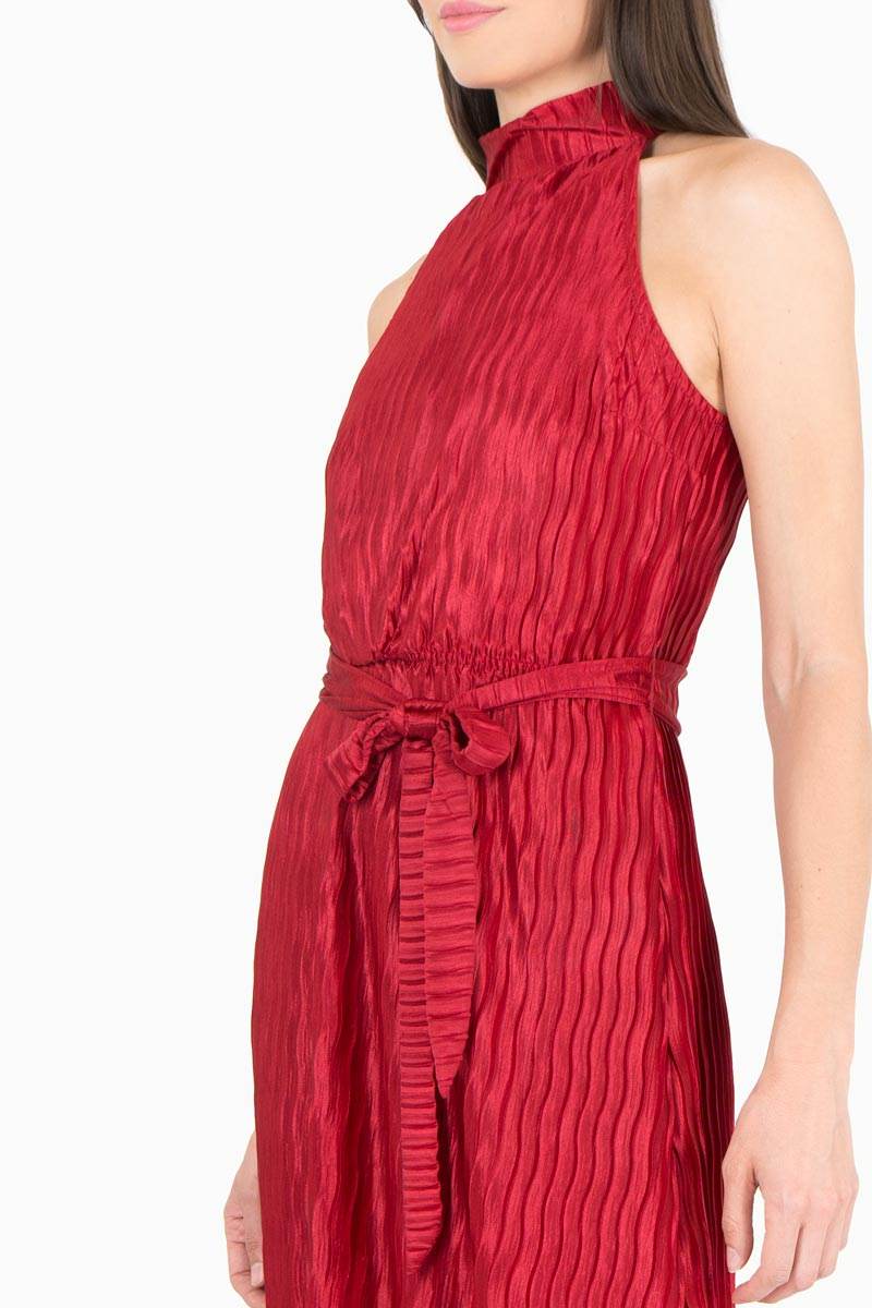 Vestido halter plisado - Santory Ropa  (7467880546371)