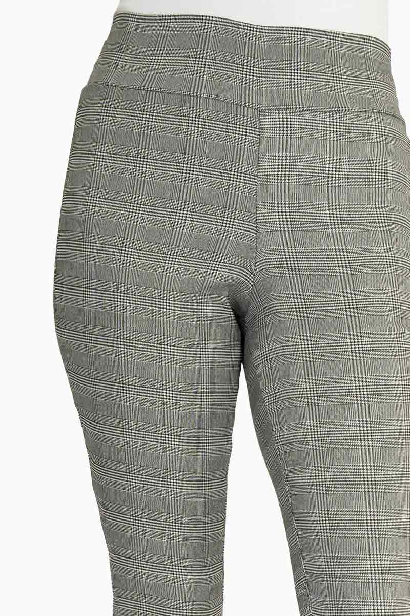 Legging pretina ancha de cuadros