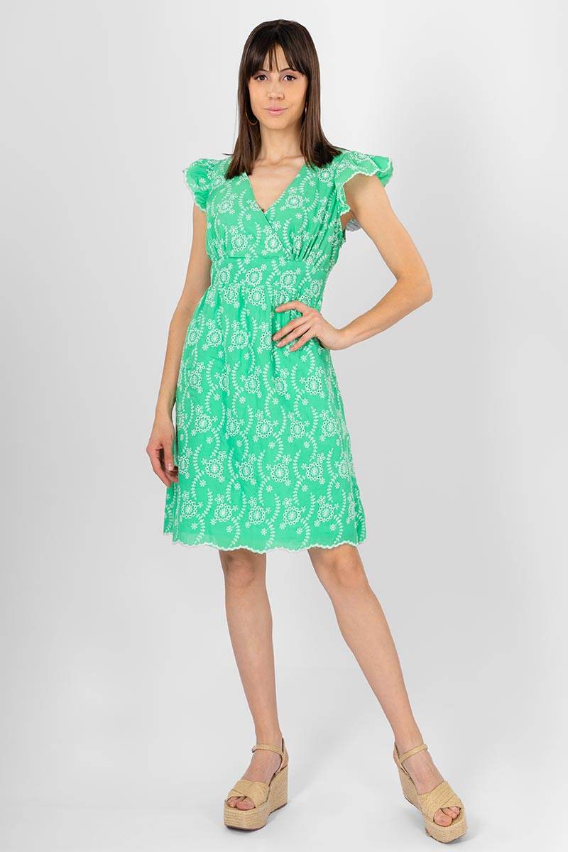 Vestido estampado escote v - Santory Ropa  (7368970829891)