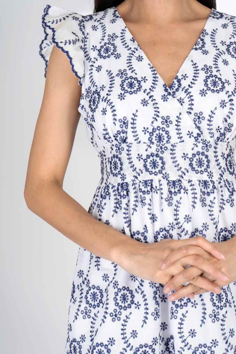 Vestido estampado escote v - Santory Ropa  (7368970829891)