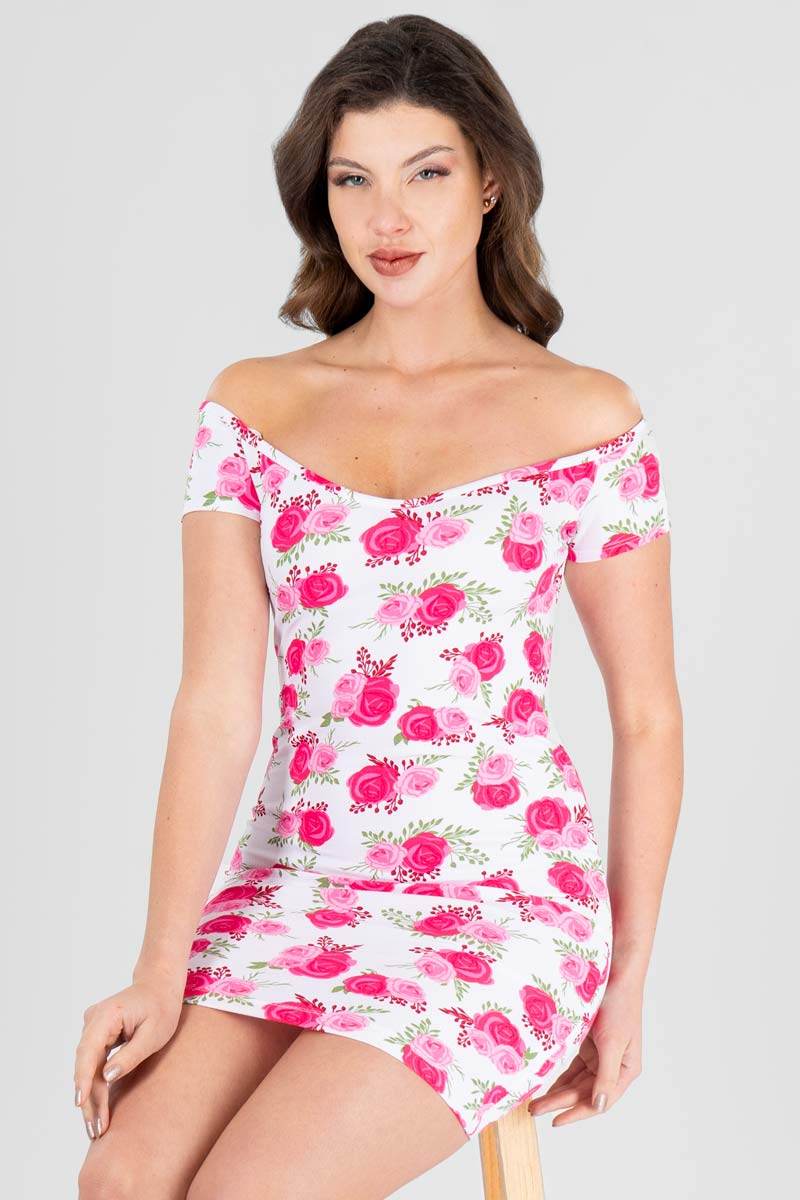 Vestido hombros descubiertos - Santory Ropa  (7359075418179)