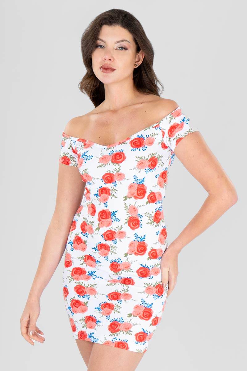 Vestido hombros descubiertos - Santory Ropa  (7359075418179)