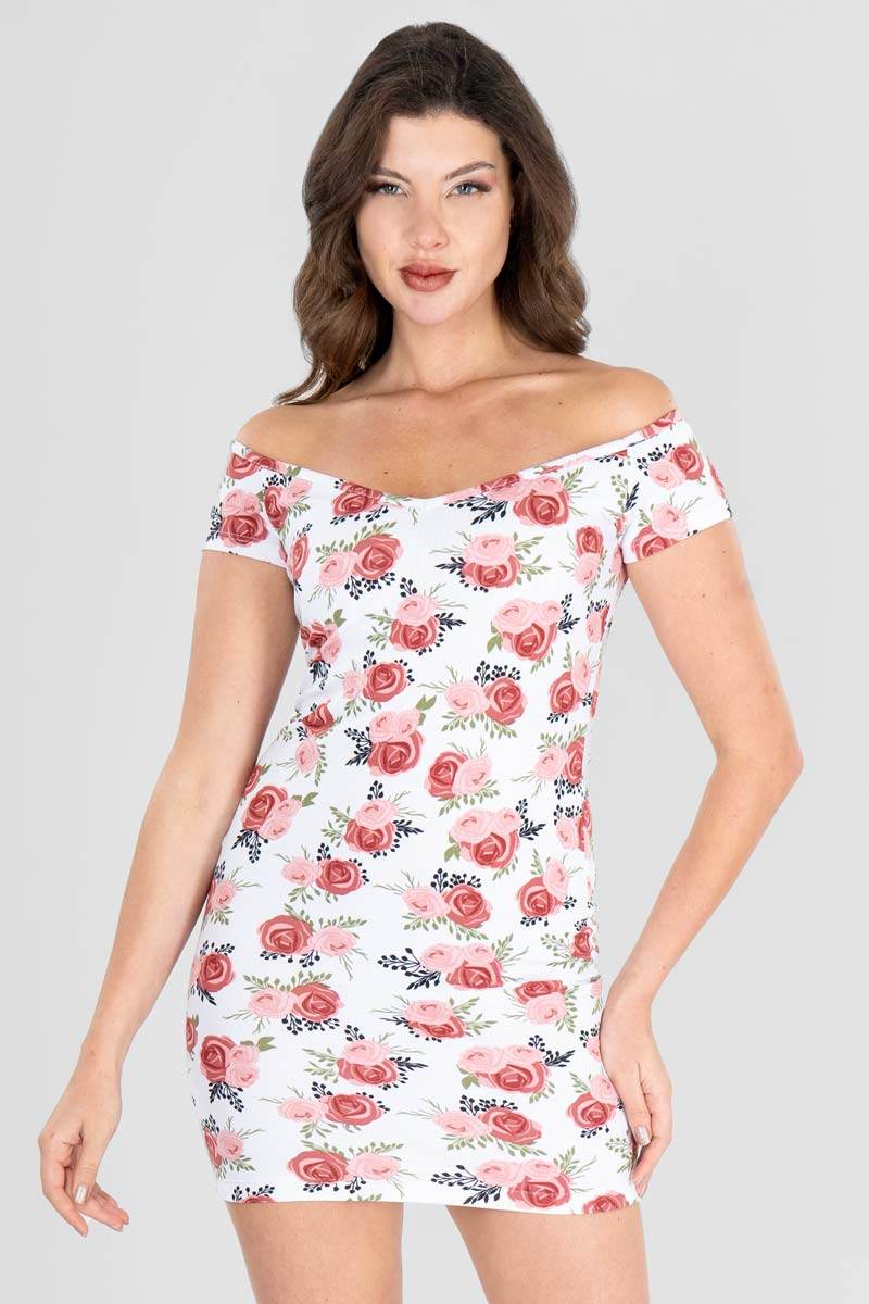 Vestido hombros descubiertos - Santory Ropa  (7359075418179)