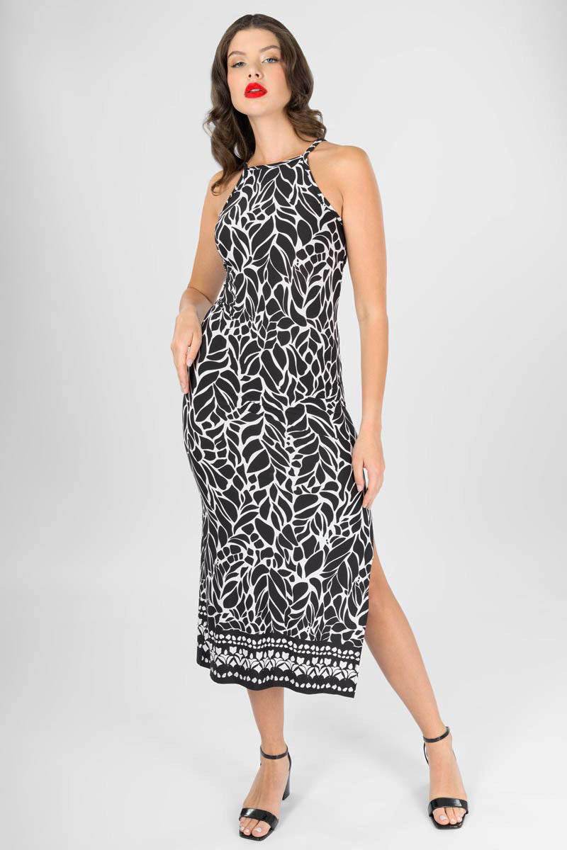 Vestido largo escote halter - Santory Ropa  (7391793643587)