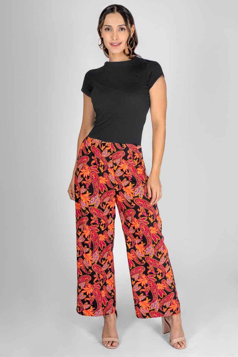 Pantalón recto estampado - Santory Ropa  (7377459707971)