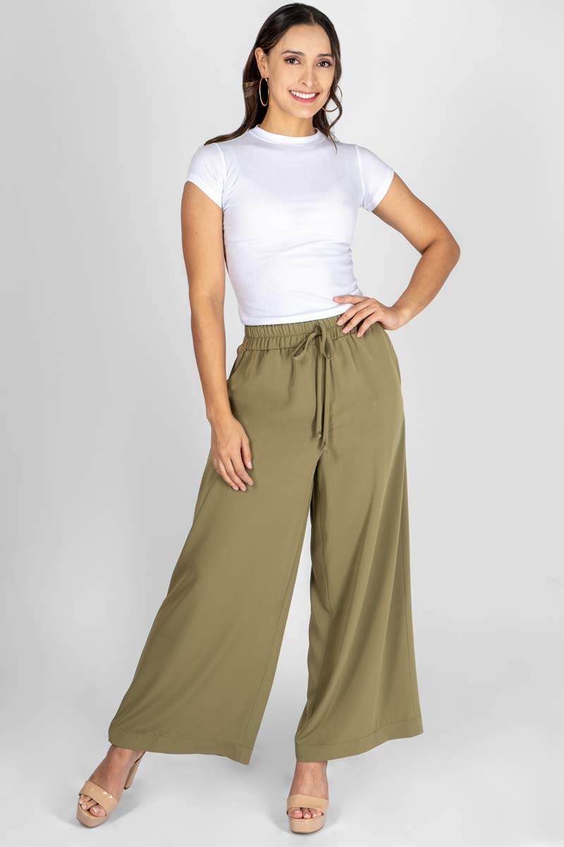 Pantalón liso con bolsas - Santory Ropa  (7366158417987)