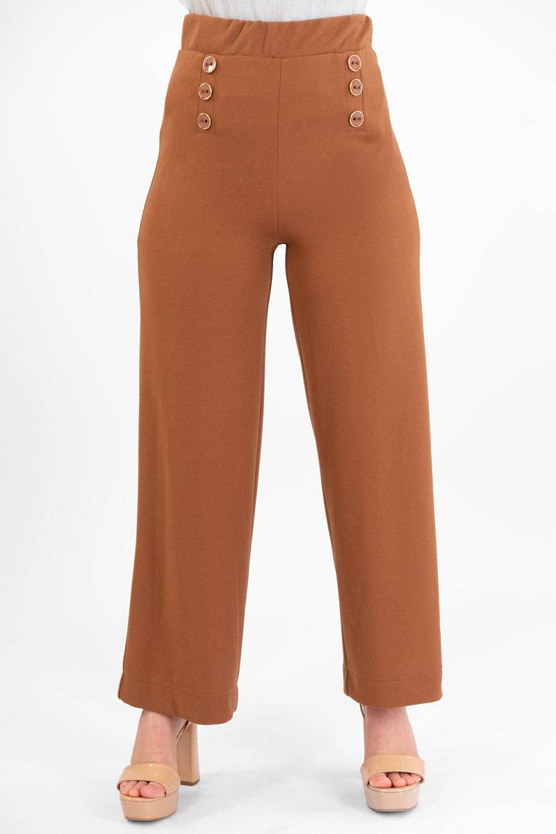 Pantalón con botones al frente - Santory Ropa  (7435764138051)