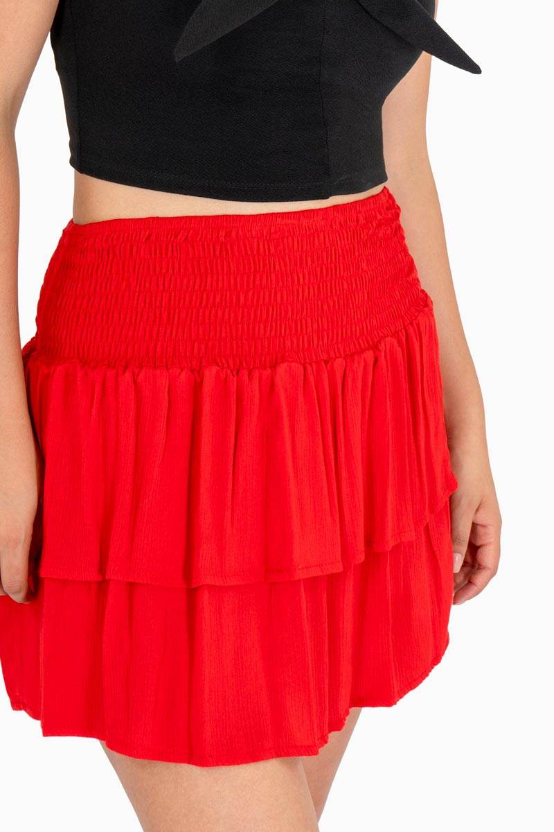 Falda con olanes - Santory Ropa  (7463730282563)