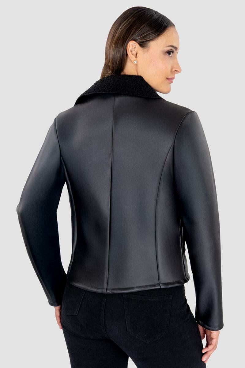 Chamarra con cuello aborregado - Santory Ropa  (7467880513603)