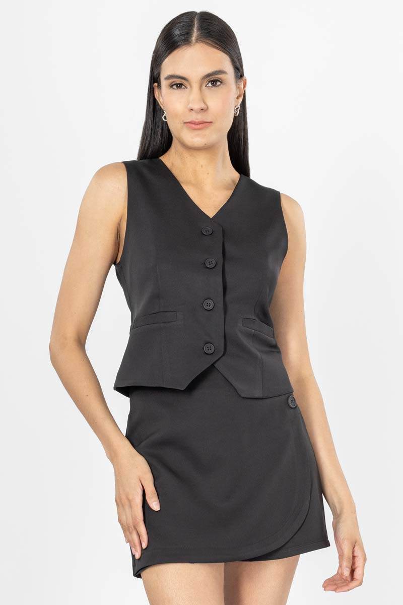 Conjunto chaleco y falda - Santory Ropa  (7396640358467)