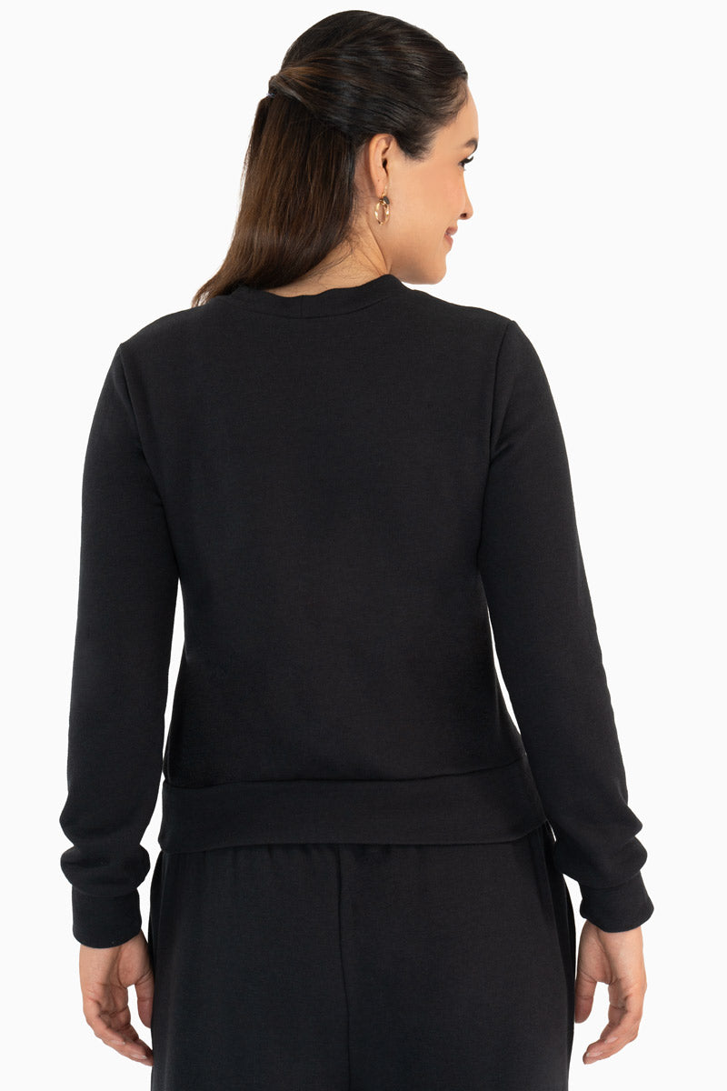 Sudadera básica con estampado "super cute"