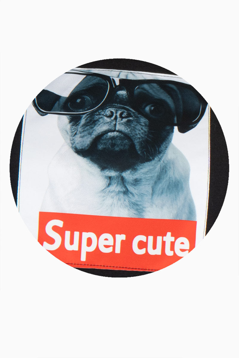 Sudadera básica con estampado "super cute"