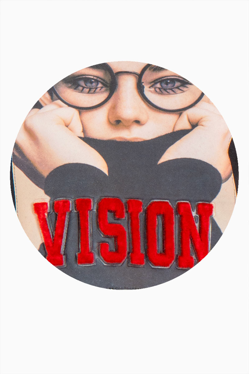 Sudadera básica con estampado