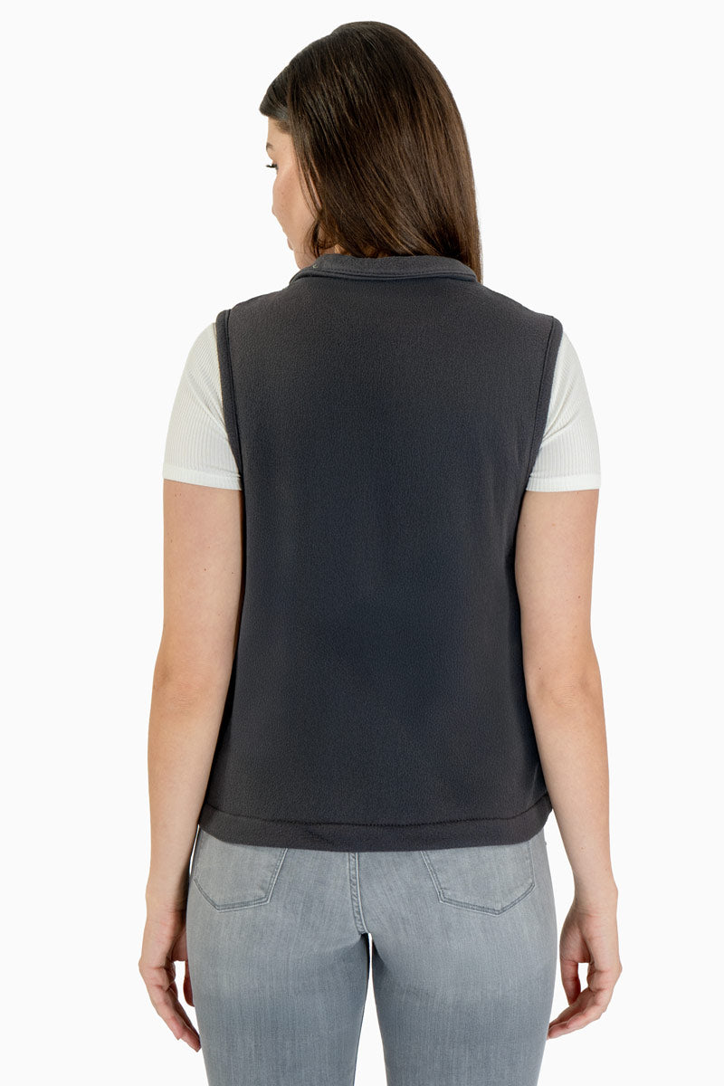 Chaleco polar con cierre