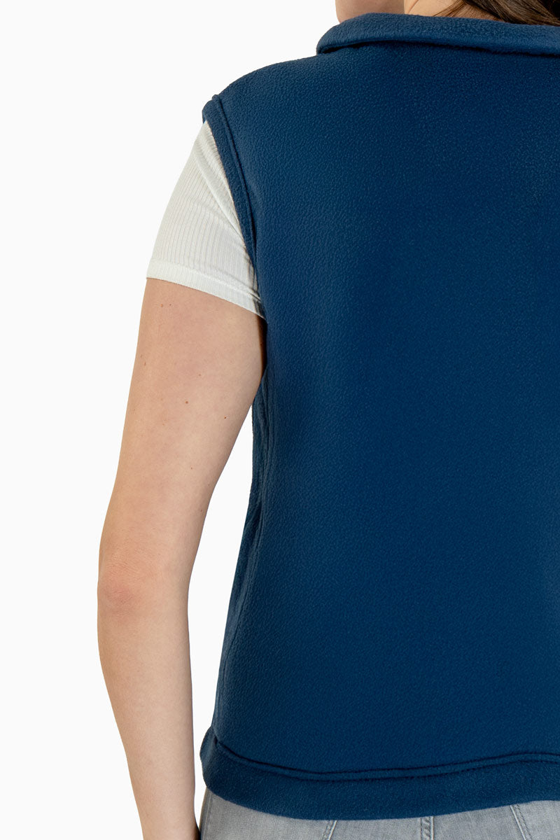 Chaleco polar con cierre