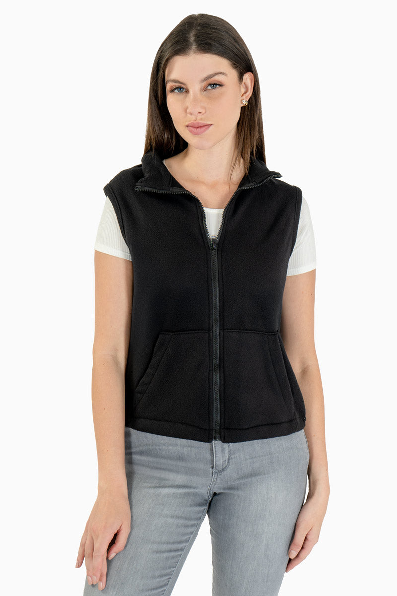 Chaleco polar con cierre