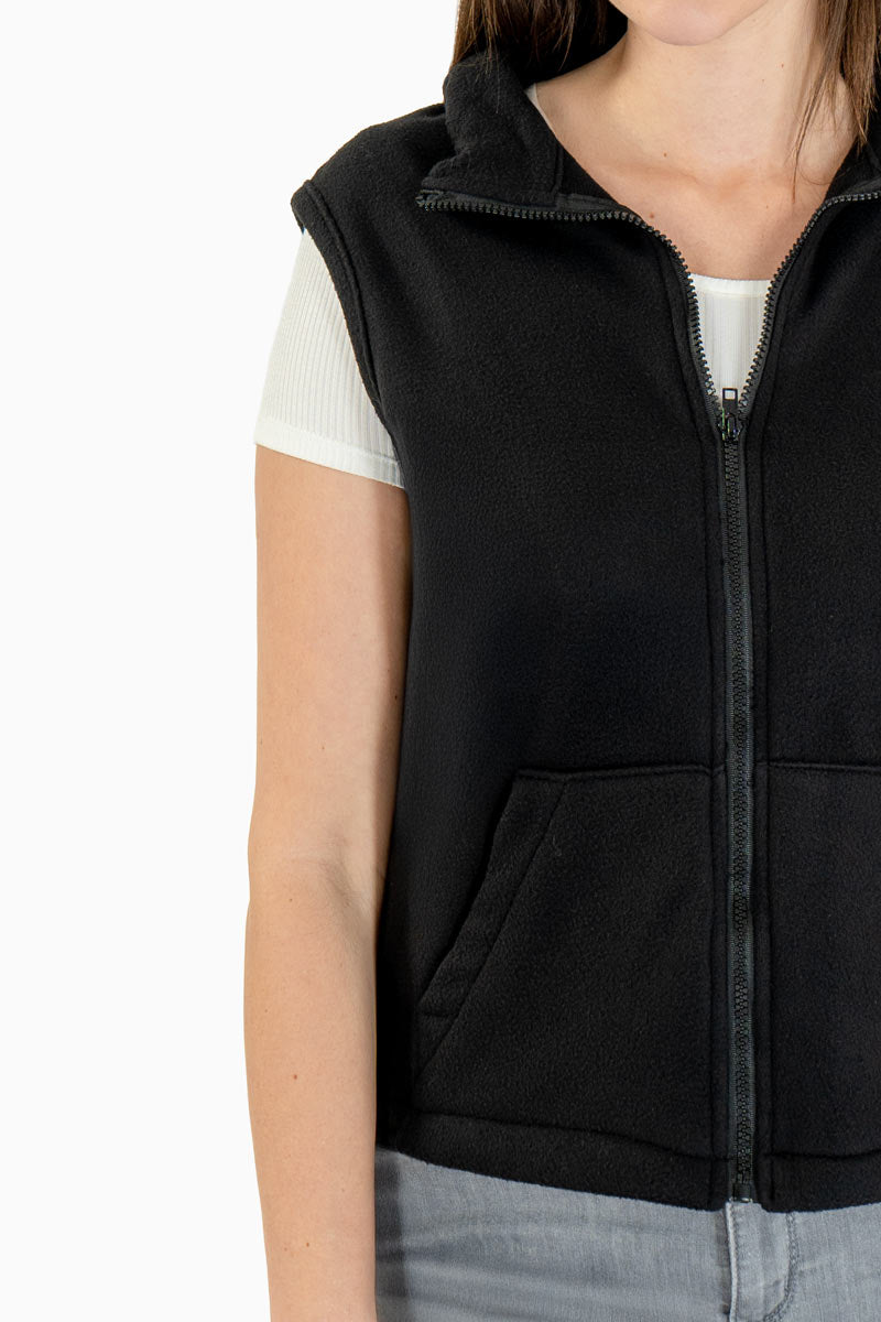 Chaleco polar con cierre