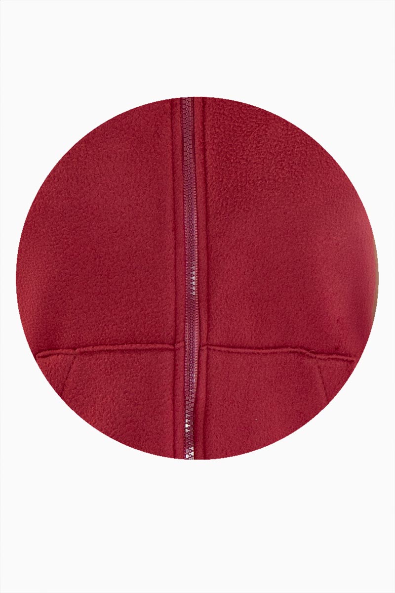 Chaleco polar con cierre